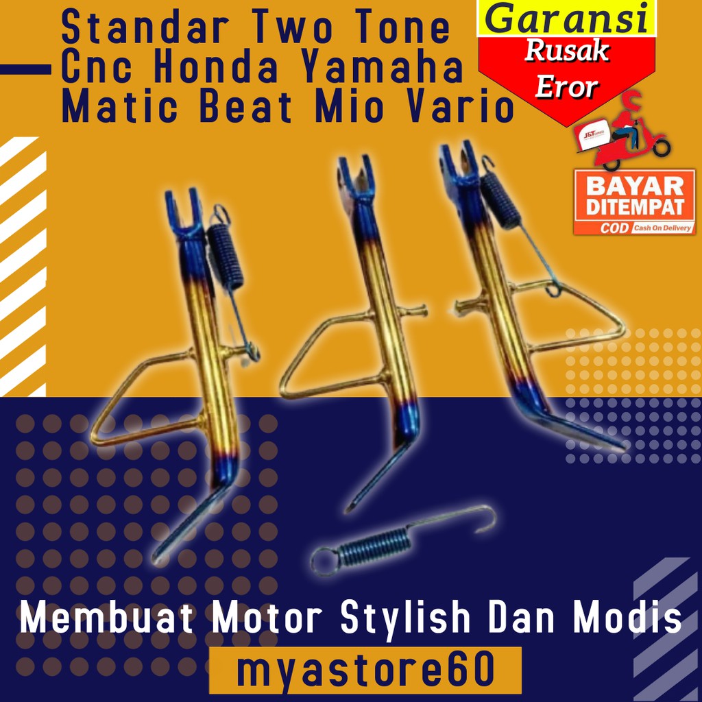 Standar Standart 2tone Two Tone Cnc Honda Yamaha Matic Beat Mio Vario Aksesoris Variasi Motor