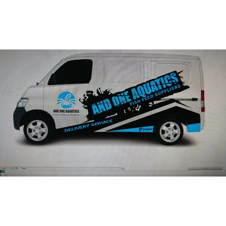 CUTTING STICKER MOBIL BLIND VAN GRANMAX LUXIO DLL