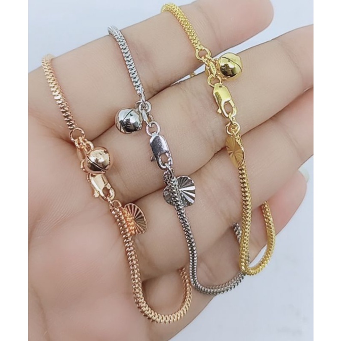 gelang perak asli lapis emas/gelang milano kotak 1bel 1mainan ukir/gelang silver asli 925/gelang fashion wanita