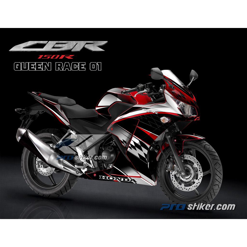 Decal Honda Cbr 150 K45 Desain Queenrace Full Body Striping