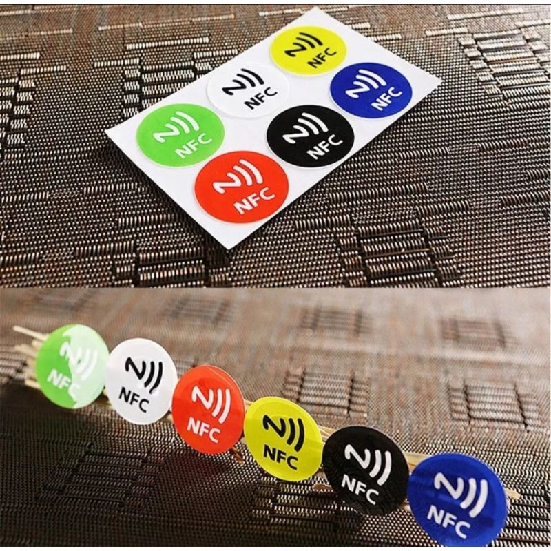 NFC Sticker Ntag215 Sticker NFC 13.56 mhz 14443A Tagmo Amiibo Card Ntag215