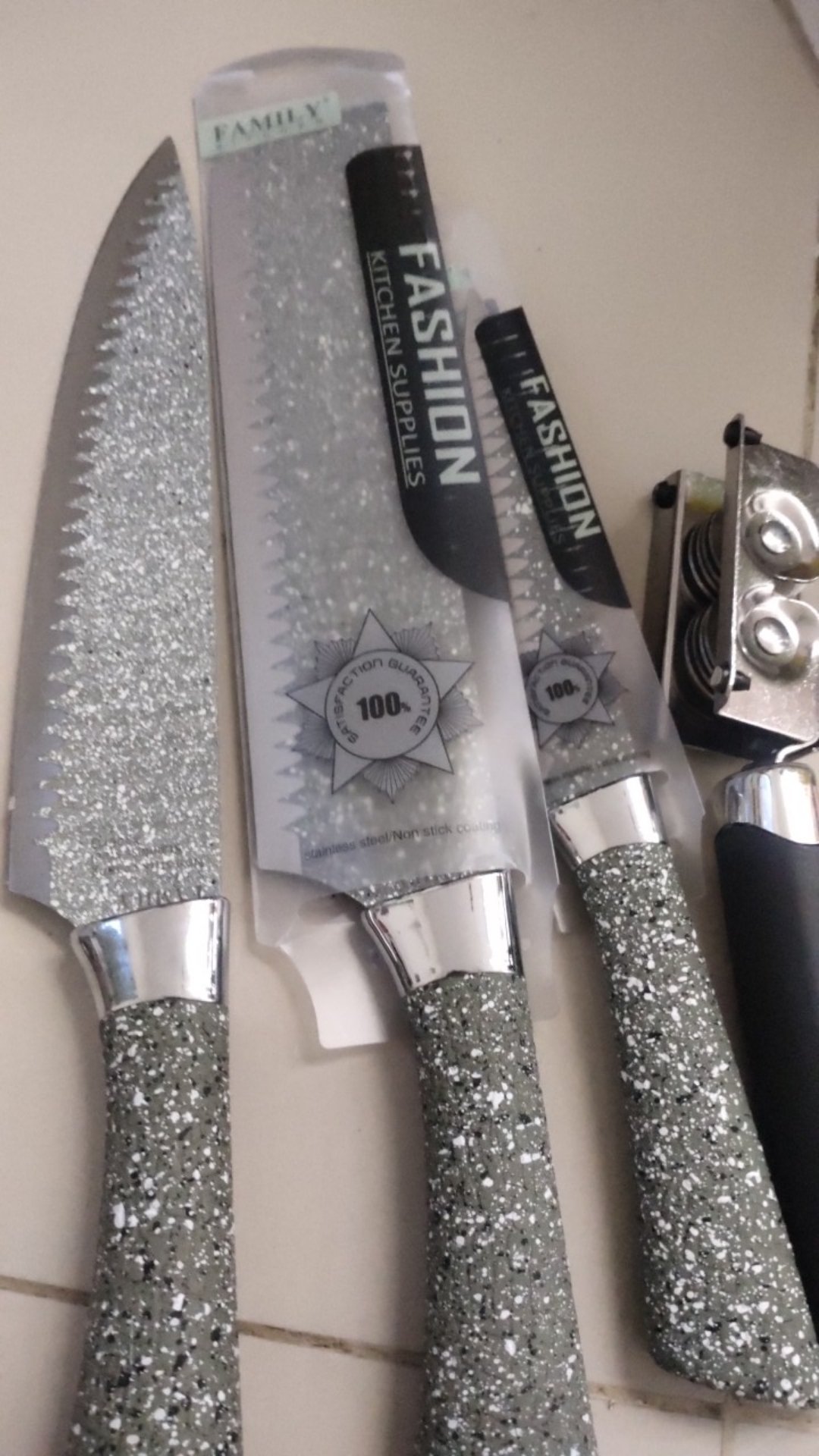 Pisau Dapur Potong Daging Super Tajam Premium Knife Morena Granit Serbaguna