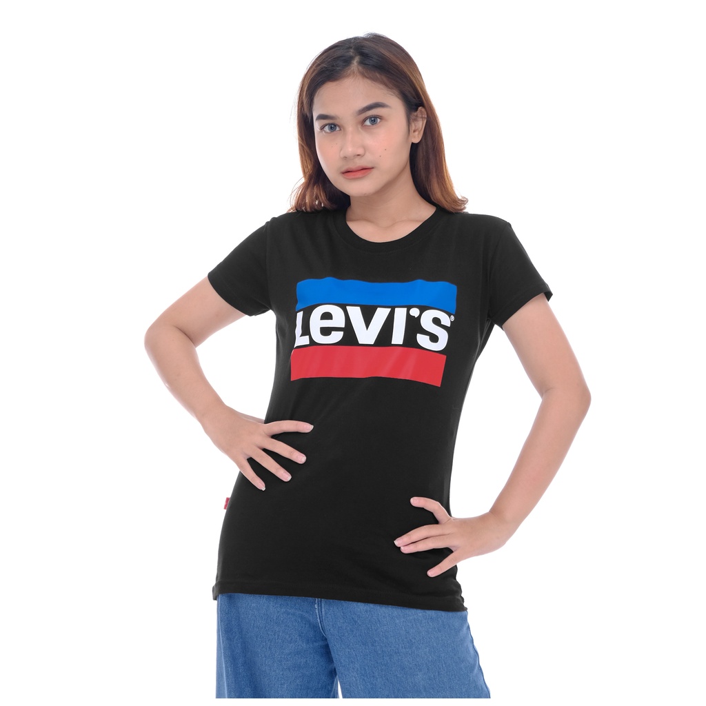 Kaos Levi's | Kaos Cewek | Graphic Black | KLW - 10