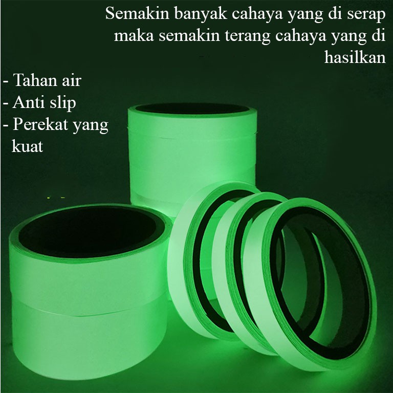 Glow In The Dark Fosfor Stiker Menyala Saat Gelap