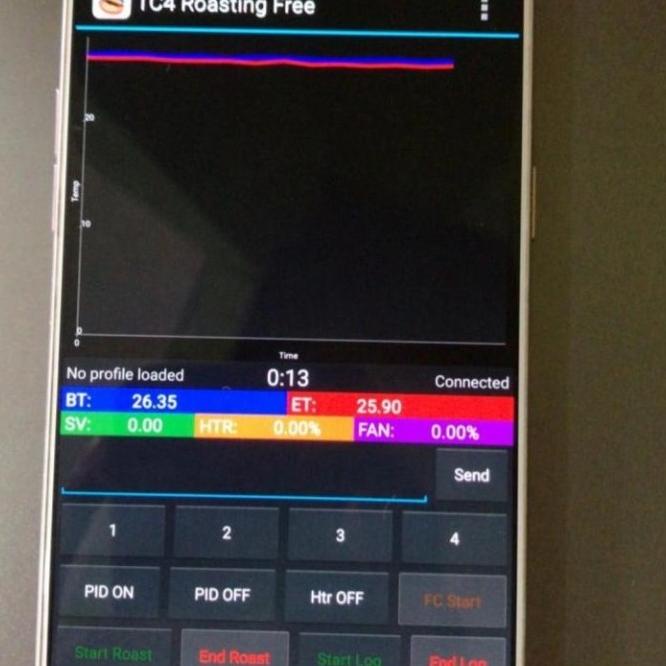 Artisan Roaster Monitoring Mesin Roasting & Sangrai Kopi Bluetooth