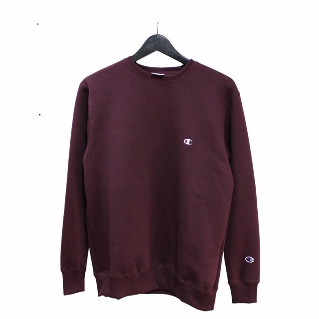 Champion Maroon Basic Crewneck / Sweater Original