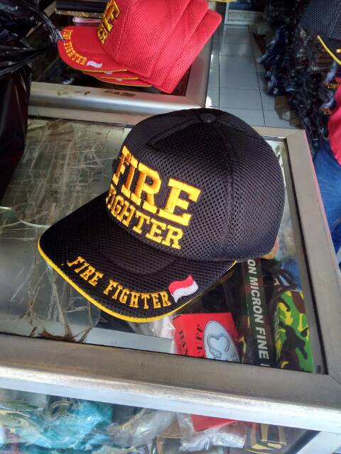 TOPI FIRE FIGHTER JARING PREMIUM/TOPI JALA DAMKAR