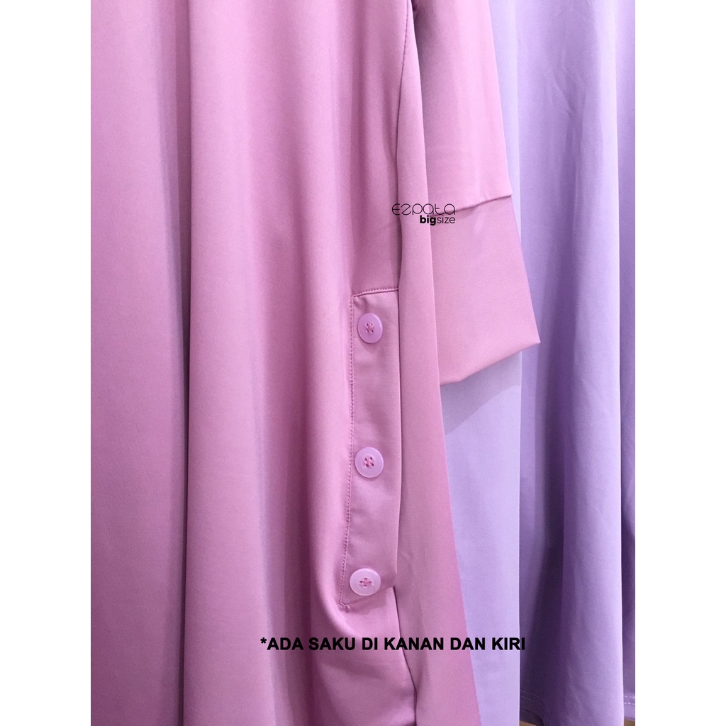 Ezpata Atasan Blouse Wanita Jersey Adem dan Melar Jumbo BigSize XXXL BB 70-100kg LD 110-140cm Polos Casual Korean Style Kekinian Murah