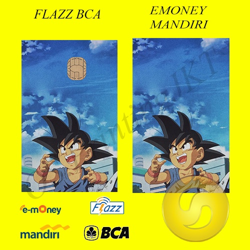 CUSTOM KARTU FLAZZ BCA GENERASI 2 ATAU EMONEY/SALDO 0 -DRAGONBALL EDITION