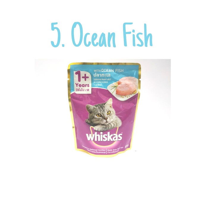 Whiskas Adult Pouch 80 gram Wet Food Cat Makanan Kucing Basah 80gr Food Sachet bukan Junior Pouch Saset