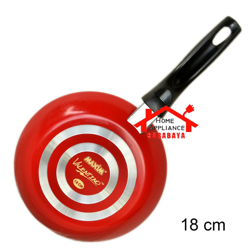 Frypan - Fry Pan Panci Wajan Goreng Frypan Teflon Anti Lengket Maxim 18CM Valentino 18 CM