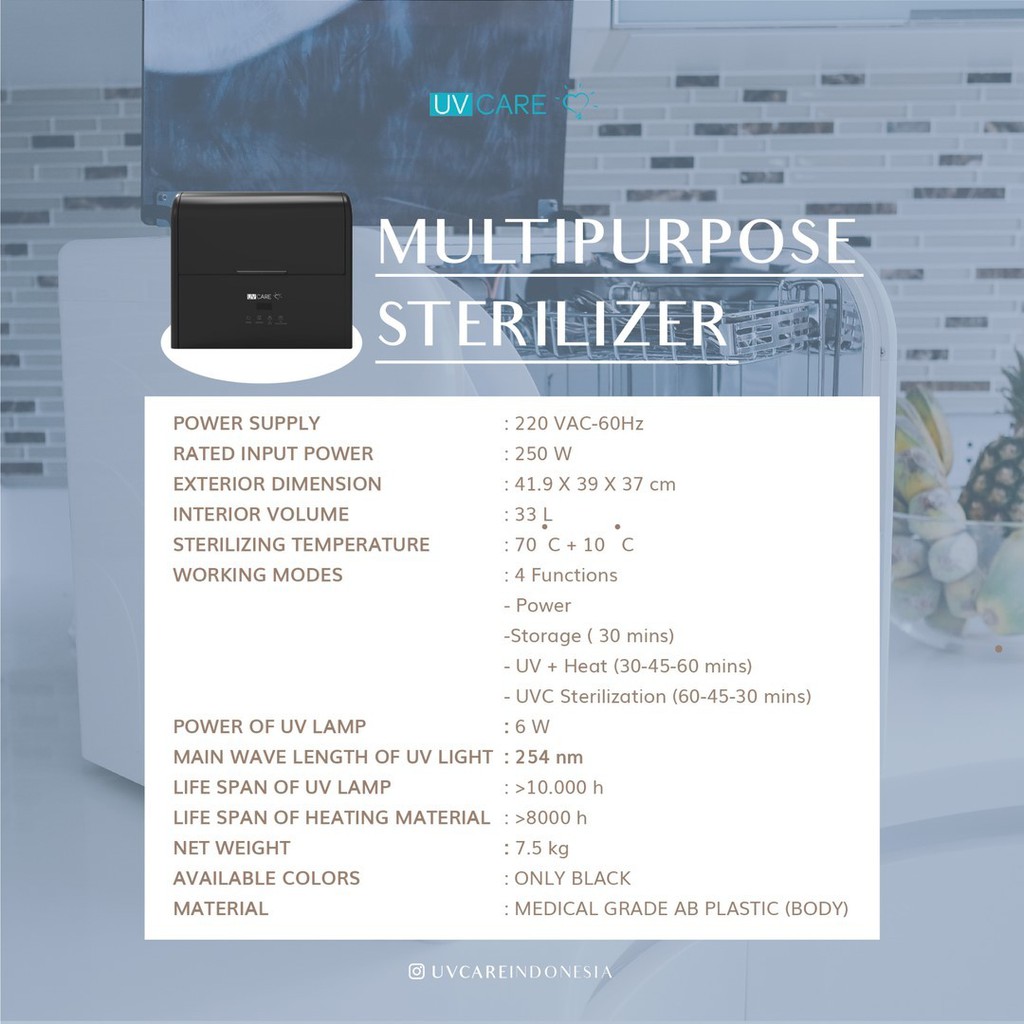 UV CARE Multi Purpose Sterilizer