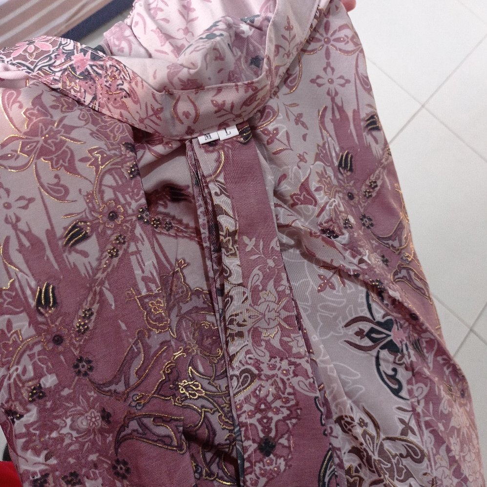 Daliyu Rok Remple Motif Batik Karet Pinggang Siap Pakai / M-l Xl-xxl