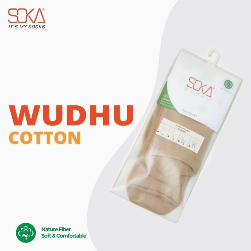 Kaos Kaki Wudhu Katun/Cotton Soka Halal | Kaos Kaki Wudhu Original Standar Wanita Muslimah