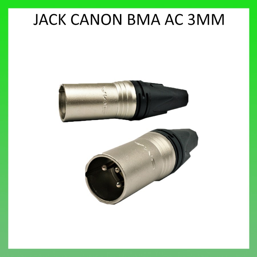 JACK CANON XLR MALE SPARDIO SP3MXX CONNECTOR MALE JACK AUDIO 3 PIN