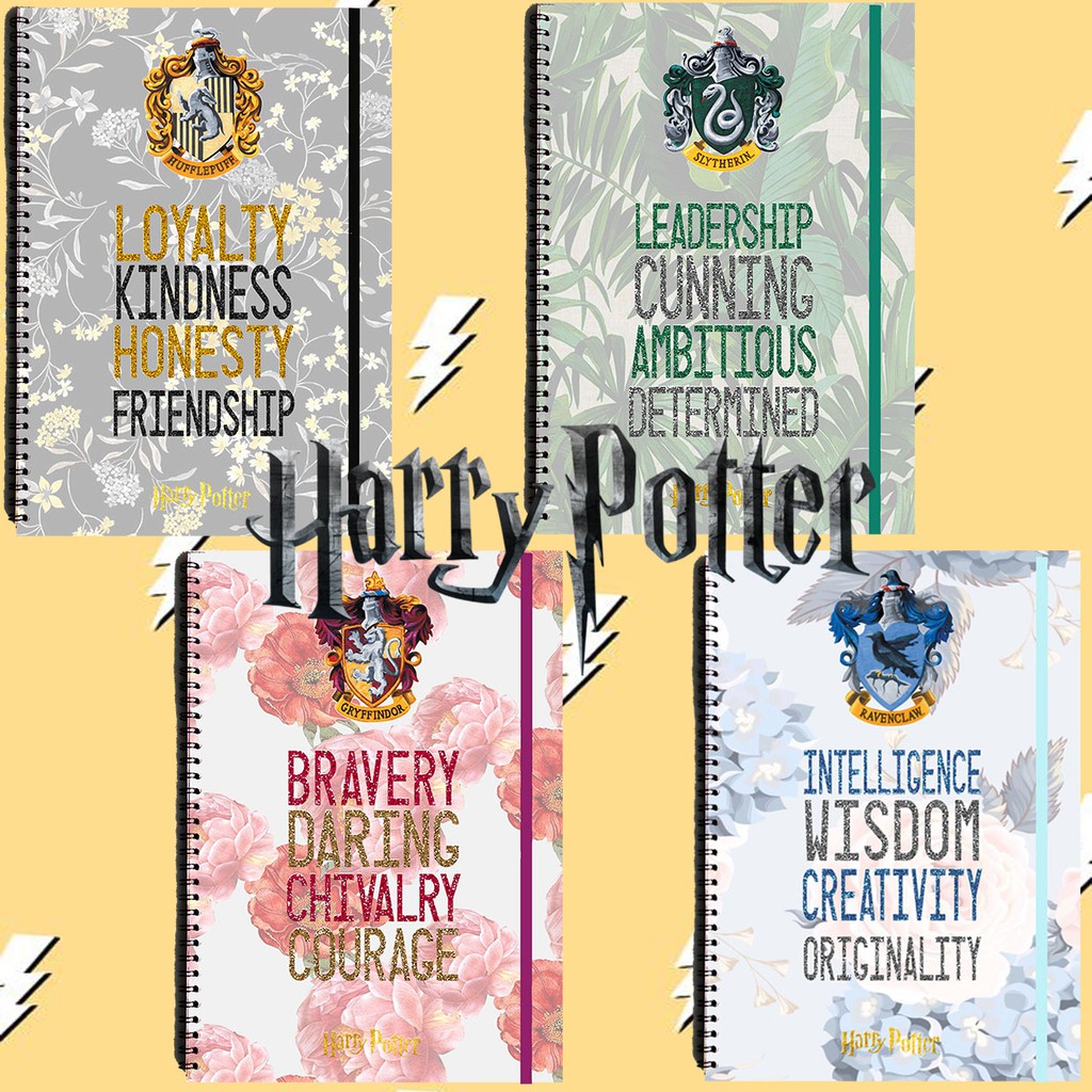 

HARRY POTTER HOUSES Spiral Ruled Notebook Diary Journal Office School Supplies Buku Tulis