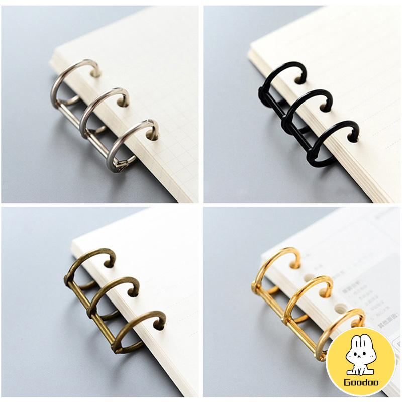 1 Piece 3Hole Metal Clip Book Rings Loose-leaf Binder -Doo