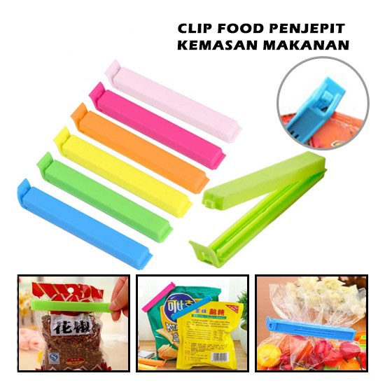 Clip Food Penjepit Plastik Bungkus Makanan Klip Sealing Snack Sealer Segel Jepit Ringan Cemilan