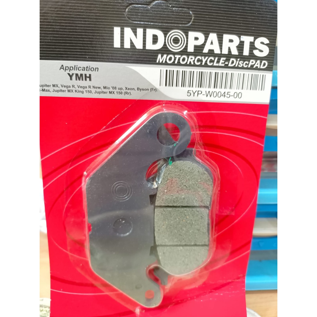 DISC PAD YAMAHA Jupiter MX / Vega R / Vega R new / MERK INDOPARTS / KAMPAS REM CAKRAM /  5YP-W0045-0