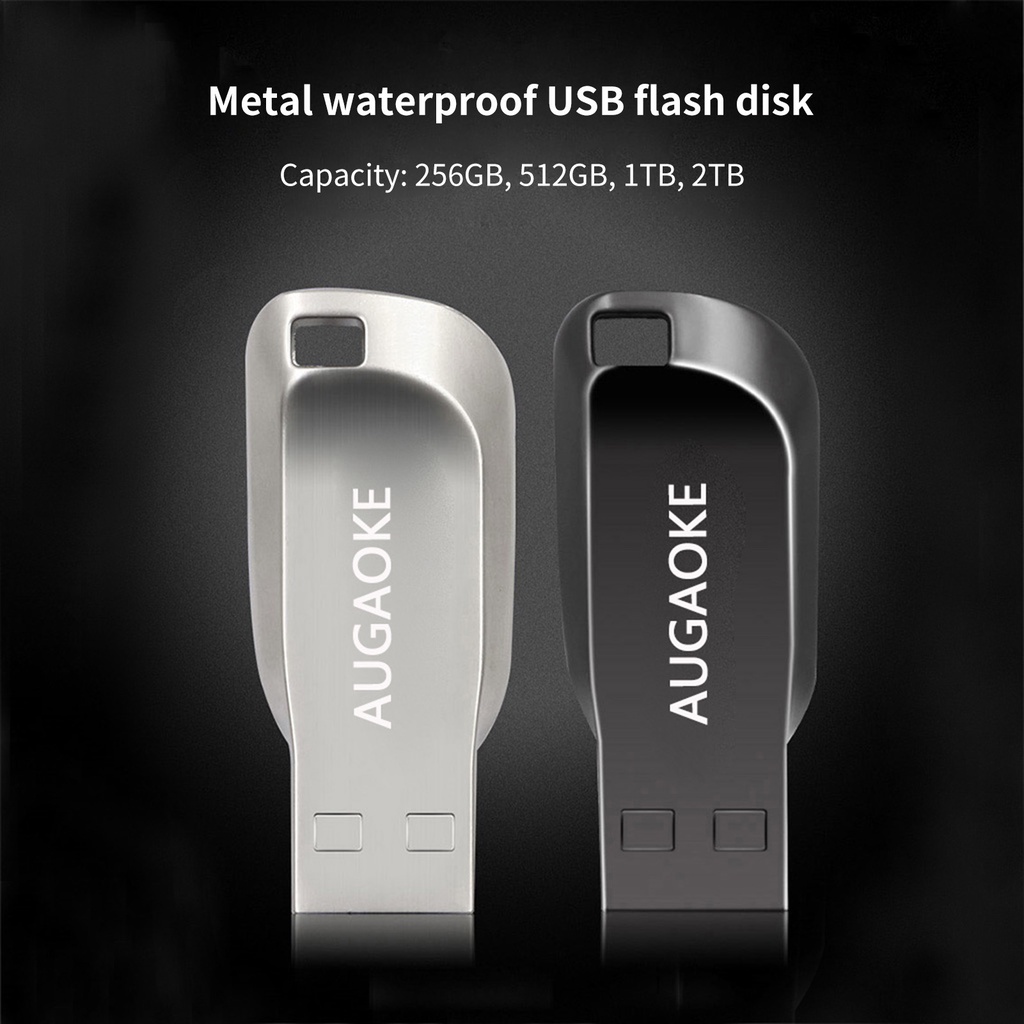 Huluboy Flashdisk USB 3.0 Kapasitas 256 / 512 / 1 / 2T Anti Air / Guncangan Bahan Metal Untuk Speaker