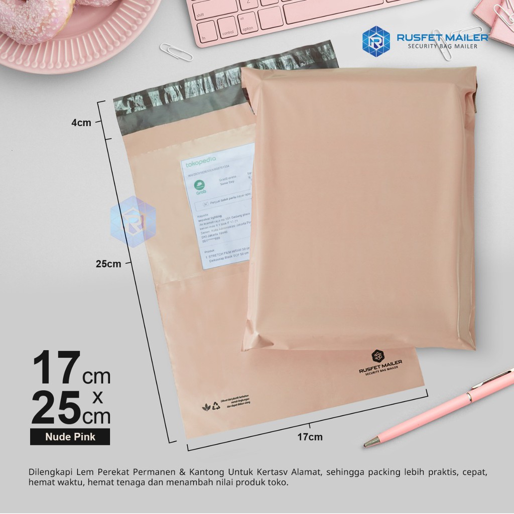 

AMPLOP PLASTIK DENGAN PEREKAT POLYMAILER PACKING ONLINE SHOP UKURAN 17X25 ISI 100/Polymailer cantik/polymailer estetik/polymailer medium