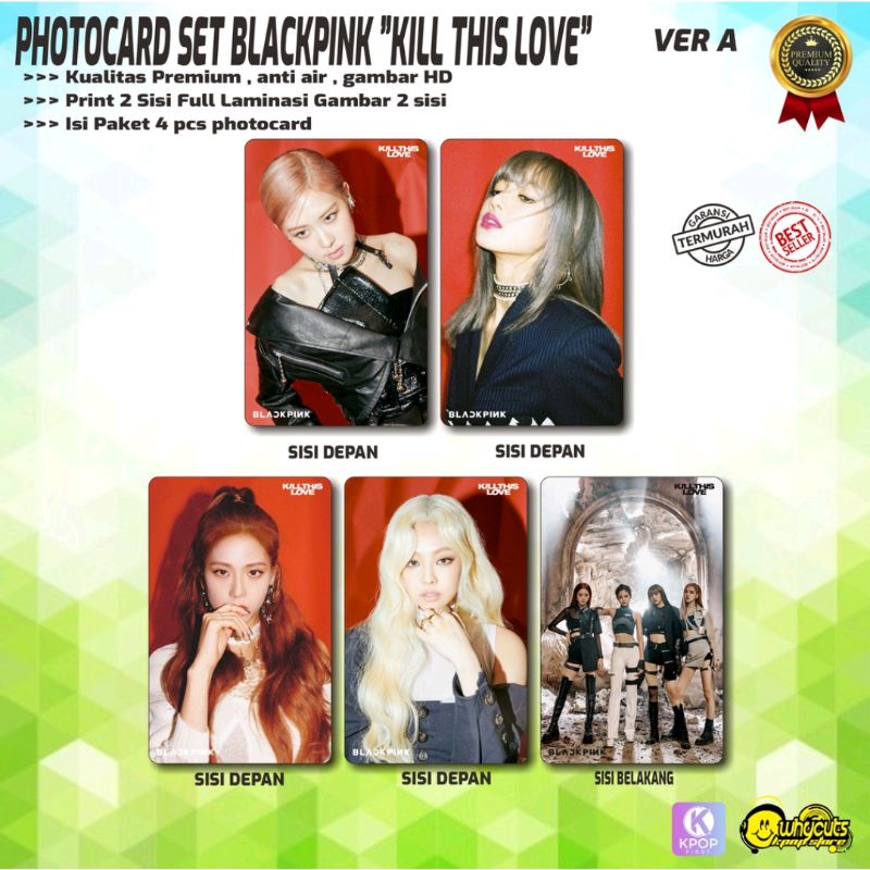 PHOTOCARD SET KPOP PREMIUM // BLACKPINK KILL THIS LOVE