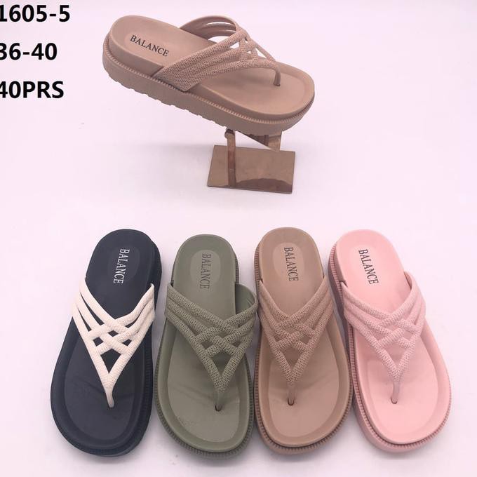 Ready# Balance 1605-5/Sandal Jelly Wanita/Sandal Jepit Balance