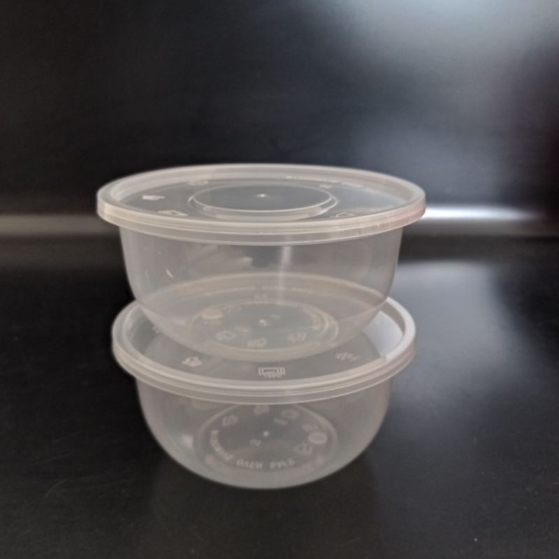Mangkok Plastik/Thinwall Aeco Bulat 300ml isi 25pcs/thinwall bulat/mangkuk 300ml/mangkok salad