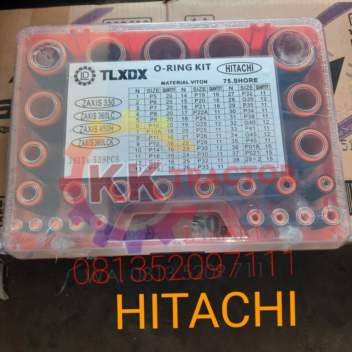 ORING BOX HITACHI O-RING HITACHI ORING HITACHI EX200 ZX210 BAHAN VITON