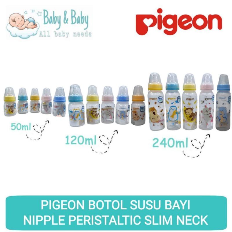 PIGEON PP RP Dot Nipple Peristaltic 50ml 120ml 240ml - Botol Susu Bayi Dot Berulir