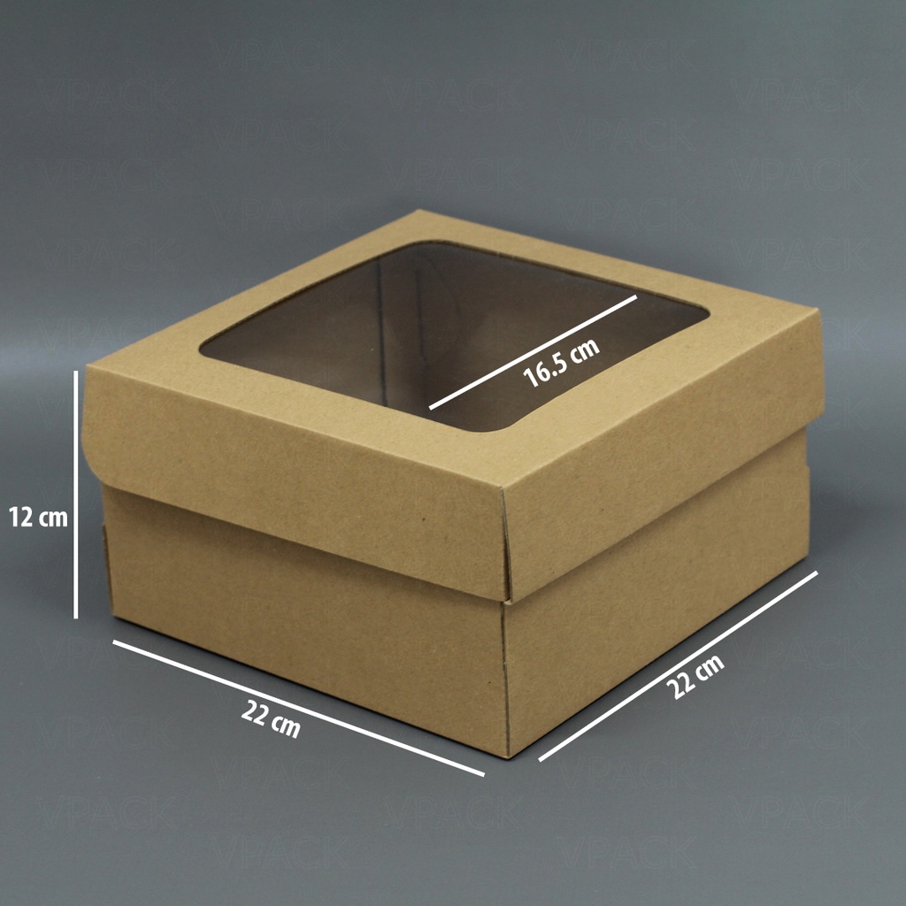 

Kotak Kue Karton Box Mika uk. 22x22x12cm