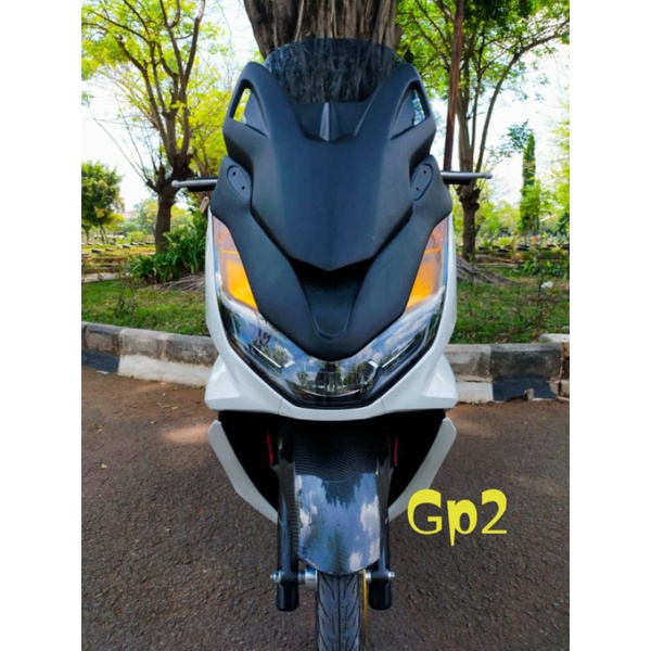frame windshield PCX 160 baby Forza./tameng depan PCX 160 Visor smoke