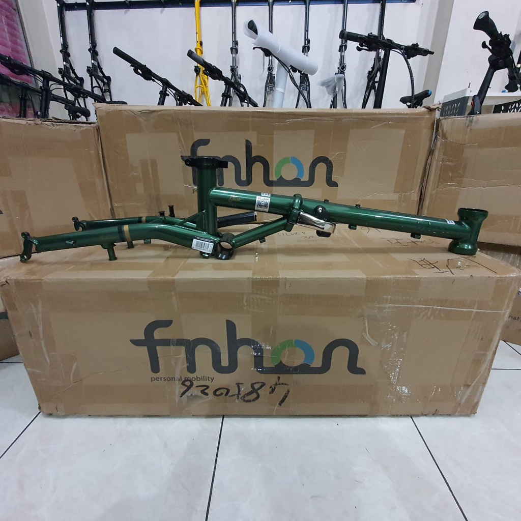 Frame fork FNHON Gust Hijau Emerald V brake Handle Post HP vbrake Sepeda Chromolly Not Blast Storm