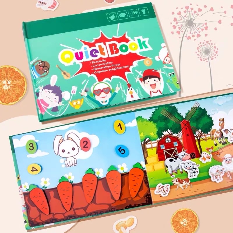 Indokidstoys - Quiet Book - Activity Book Busy Book