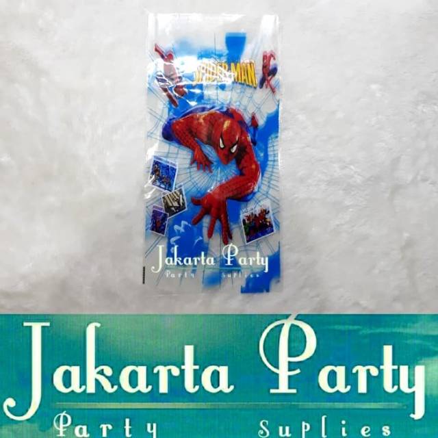 Plastik Snack Spiderman / Plastik Ultah / Plastik Souvenir / Plastik Bingkisan