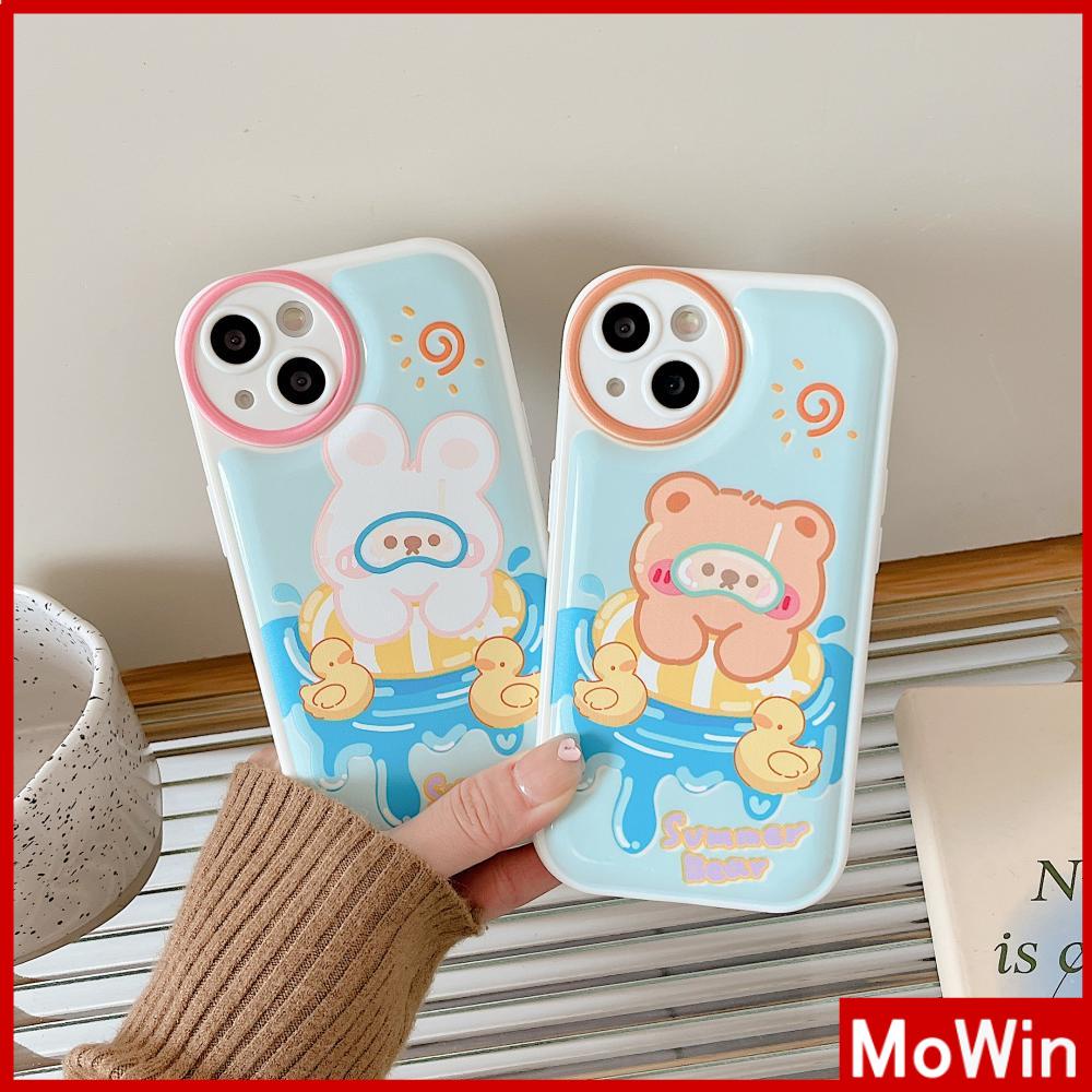 iPhone Case TPU Silicone Soft Case Airbag Shockproof Protection Camera Bear Rabbit Cartoon Cute Compatible For iPhone 11 Pro Max 13 Pro Max 12 Pro Max 7Plus xr XS Max