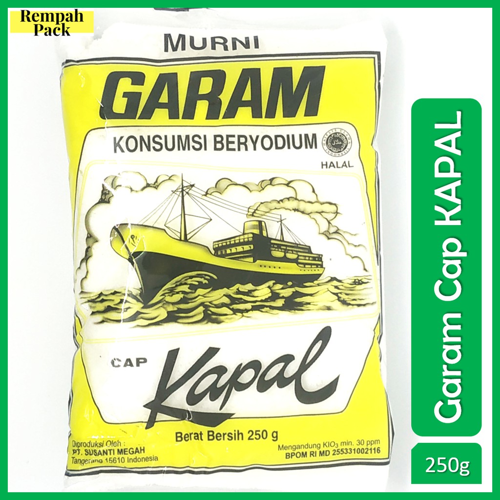 

Garam Beryodium Cap Kapal 250 Gram