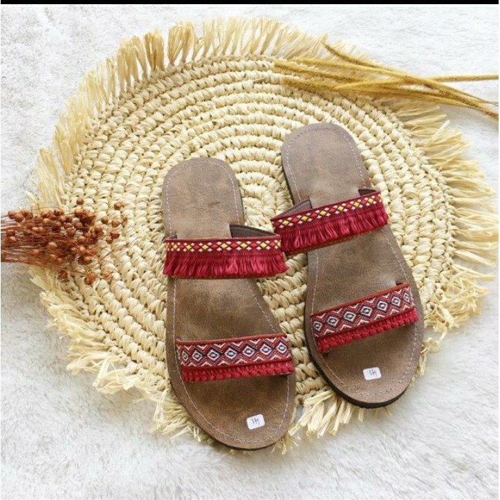 SANDAL BOHO // LILY STRIPE BROWN