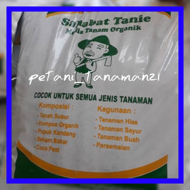 Media tanam pupuk organik - pupuk kandang - pupuk