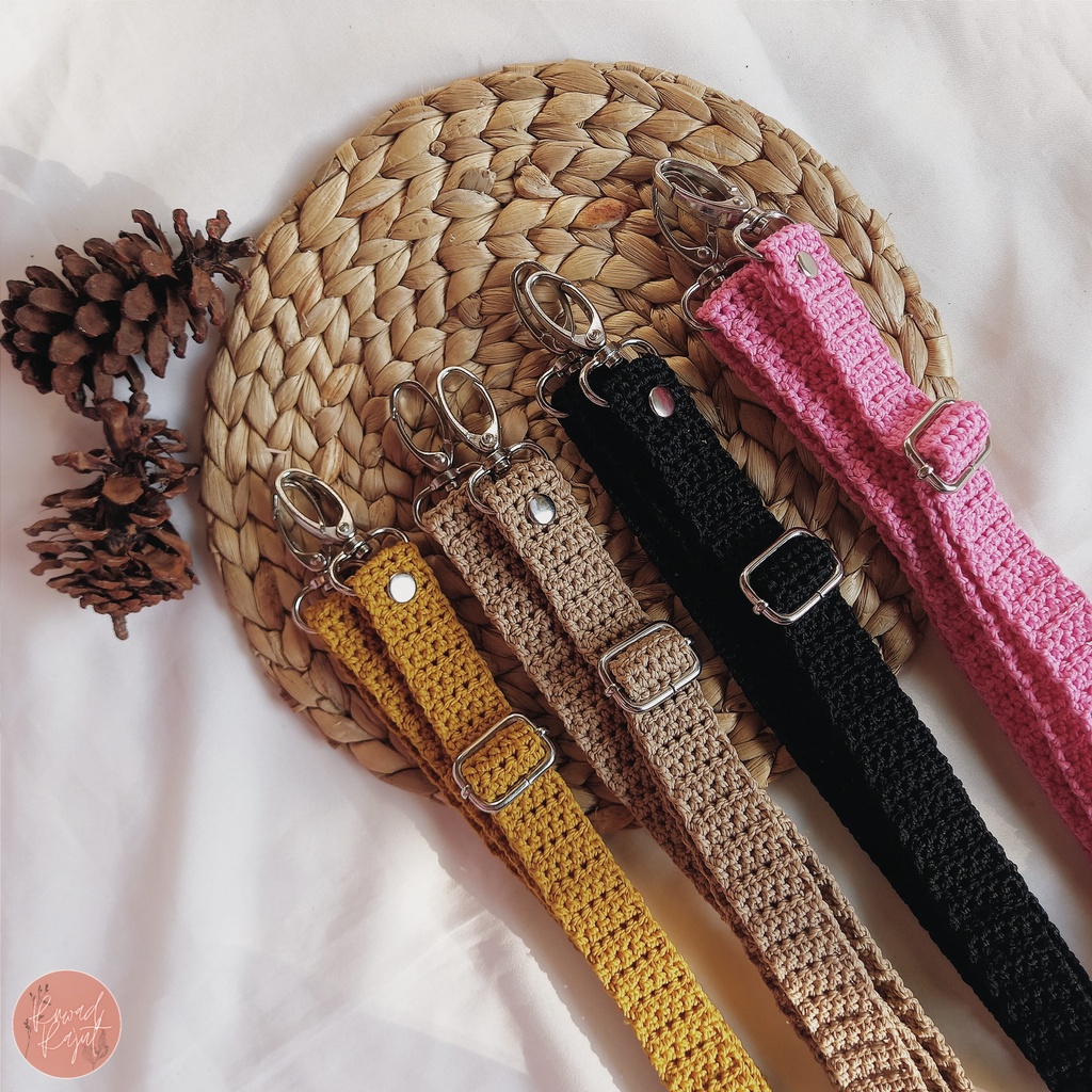 Tali Tas Selempang | Tali Tas Rajut | Tali Tas Selempang Rajut