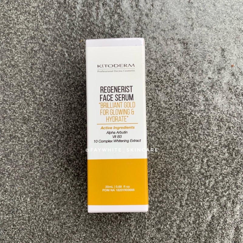 KITODERM REGENERIST FACE SERUM BRILIANT GOLD// FAYWHITE_SKINCARE