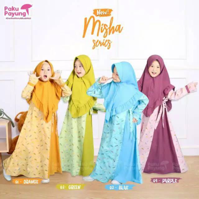 Gamis Anak Misha paku payung