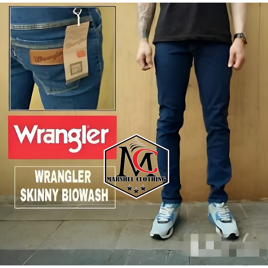 RCL - Celana Jeans Pensil Navy Skiny Wrangl3r - Celana Jeans Pria Wrangl3r Skinny (Slim Fit/Model Pensil) S.M.L.XL 27 s/d 34 / CELANA JEANS SLIM FIT WREANGLER / MODEL PENSIL