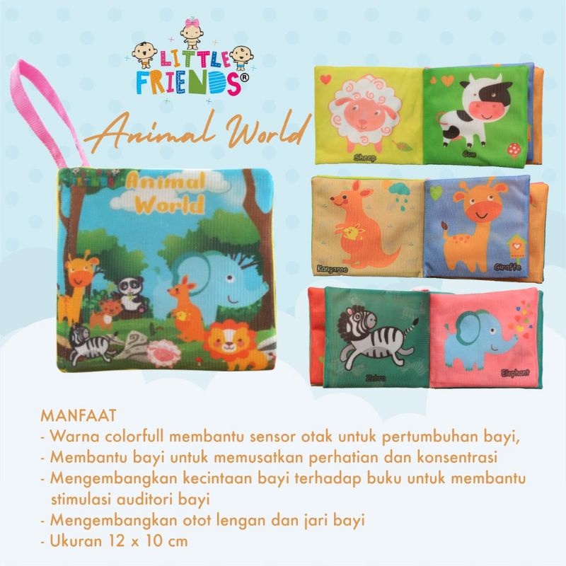 Little friend soft book baby/buku bayi