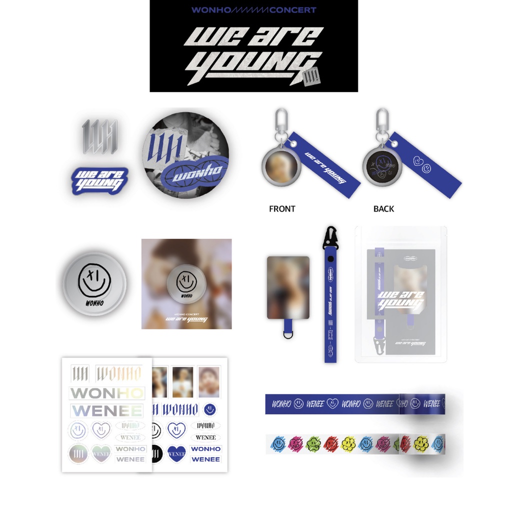 [PO] WONHO: We are Young Concert Merch (MD) - Badge Set/Acrylic Keyring/Acrylic Smart Tok/Phone Tag 