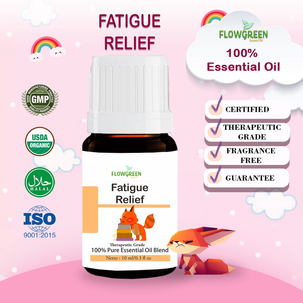 ESSENTIAL OIL FATIGUE RELIEF ORGANIC BY FLOWGREEN