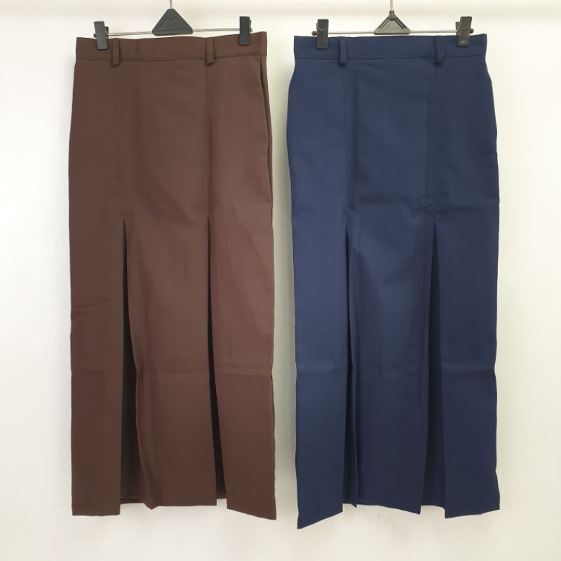 Seragam Sekolah SMP Rok Span Rempel 2 Panjang Bellini