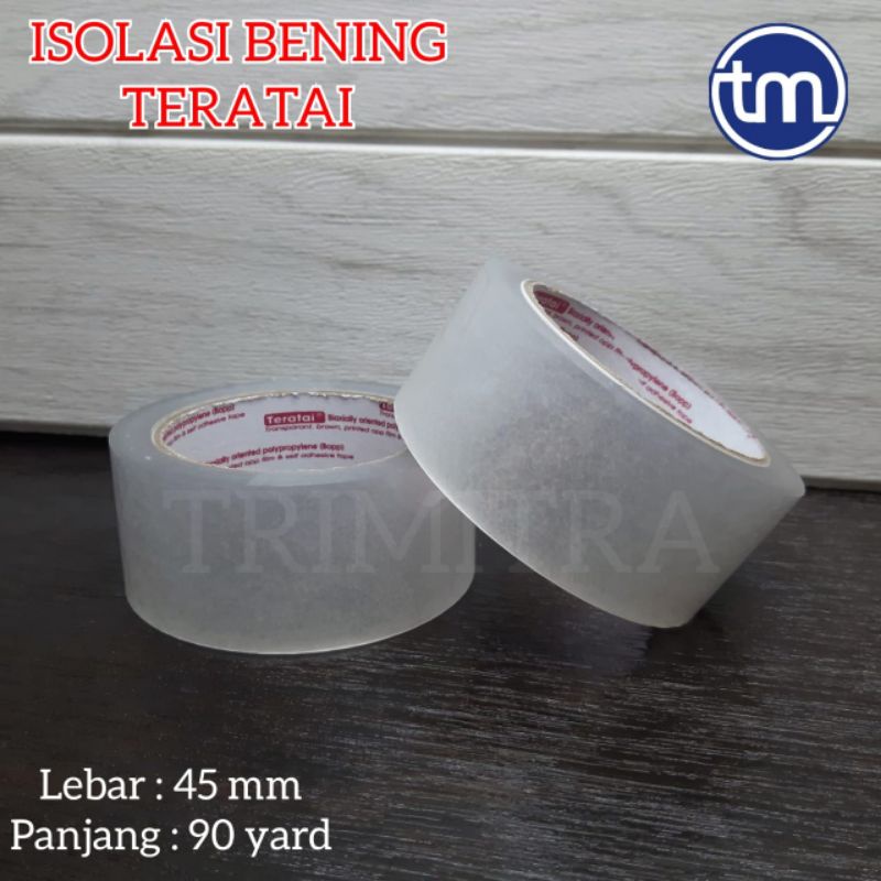 

Isolasi Lakban Teratai Bening Transparan 2" 45 mm 90 Yard