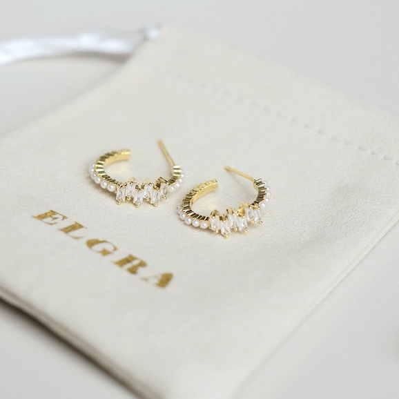 EVE - 18k Gold Plated Pearl Earring