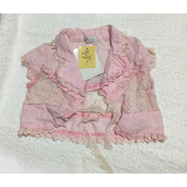 Rompi renda pink